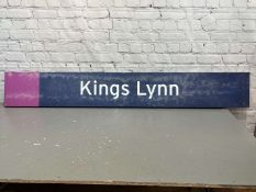 Original Kings Lynn Railway Station nameboard