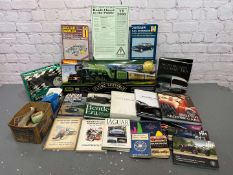 Hornby Flying Scotsman, Castrol Stickers & Quantity of Motoring Books