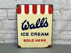 Walls Ice Cream Small Enamel Sign