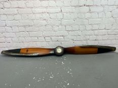 Wooden Reproduction&nbsp;Propeller With Inset Smith Clock&nbsp;