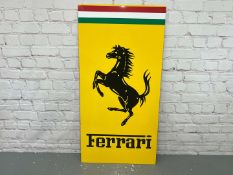 Ferrari Sign on Metal Board&nbsp;
