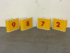 Four Garage Forecourt Petrol Pump Numbers&nbsp;