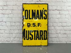 Colmans D.S.F. Mustard Enamel Sign