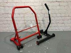Two Motorbike Paddock Stands