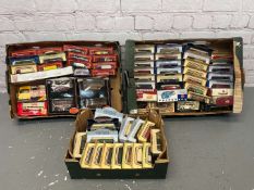 Three Boxes Of Die Cast Boxed Model Cars