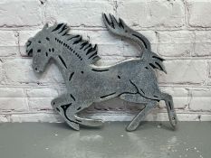 Aluminium Cast Sign of a Horse&nbsp;