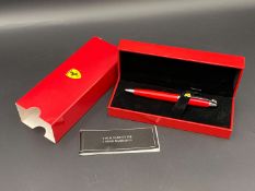 SHEAFFER FOR FERRARI, RED BALL POINT PEN IN FITTED BOX