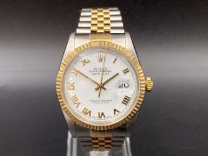 ROLEX, DATEJUST, 36, STEEL & GOLD WRISTWATCH, &nbsp;REF 16013, SERIAL NO 9794245