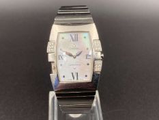 OMEGA, Constellation, Quadrella, stainless steel quartz wristwatch, 90339310