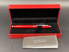 SHEAFFER FOR FERRARI, BALL POINT PEN, BOX AND PAPERS