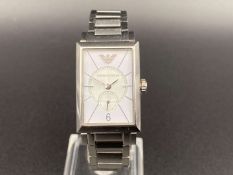 EMPORIO ARMANI, stainless steel quartz dress watch,