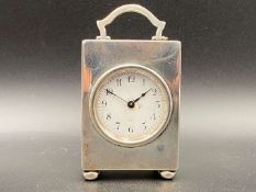 GEORGE V, SILVER CASED BOUDOIR TIMEPIECE&nbsp;