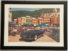 TIM LAYZELL, “PORTOFINO” FRAMED PRINT, 67/450