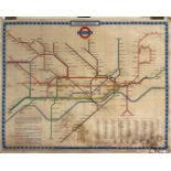 LONDON UNDERGROUND, 1960's TUBE MAP