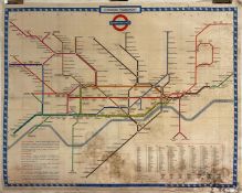 LONDON UNDERGROUND, 1960's TUBE MAP