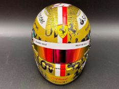 BELL MINI HELMETS FOR FERRARI, 2022 CHARLES LECLERC, LIMITED EDITION SINGAPORE GP FERRARI GP HALF...