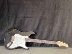 GLARRY, ELECTRIC GUITAR, BEARING TWO SIGNATURES IN MARKER PEN