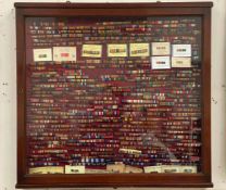 FAIRFIELD S&E; Co Ltd- GOVAN, GLASGOW, A 20TH CENTRUY MAHOGANY GLAZED DISPLAY CASE WITH MEDAL...
