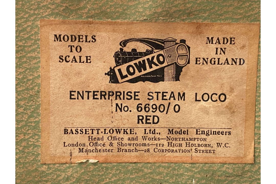 BASSETT-LOWKE, 0-GAUGE STEAM RAILWAYS, 6690/0 “ENTERPRISE” - Image 21 of 26