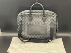 GUCCI, MONOGRAMME SHOULDER BAG,