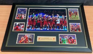 LIVERPOOL F.C. MULTI SIGNED & FRAMED PHOTOGRAPH
