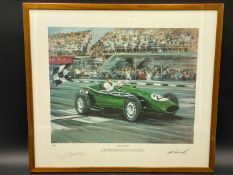 McCONNELL, “TONY BROOKS” SIGNED AND FRAMED PRINT, 43/850