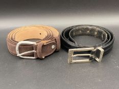 2 VARIOUS DRESS BELTS (2)