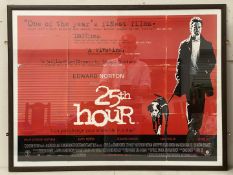 “25th HOUR”, EDWARD NORTON, 2002, &nbsp;FRAMED FILM QUAD POSTER