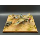 CURTISS P-40 WARHAWK, 1:32 CASED DIORAMA