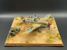 CURTISS P-40 WARHAWK, 1:32 CASED DIORAMA