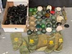 ACTION MAN, GI JOE, MIXED LOT OF VINTAGE UNIFORMS, WEAPONS AND ACCESSORIES