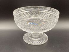 WATERFORD, 20th CENTURY CRYSTAL PEDESTAL BOWL