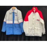 TWO VARIOUS VINTAGE RACING JACKETS FOR RAC BRITISH TOURING CARS