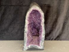 LARGE MODERN AMETHYST CATHEDERAL GEODE, 27.8KG