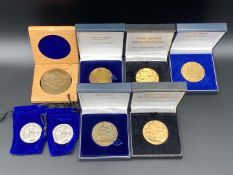 SIXTEEN VARIOUS RAC, MSA, MOTOR SPORT CLASSIC FINISHERS MEDALLIONS