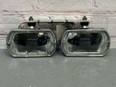 Pair of Lucas Square Eight Spot Lights