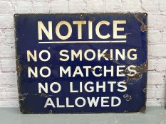 Notice Warning Enamel Sign