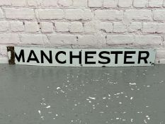 Manchester Railway Enamel Sign
