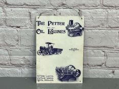 The Petter Oil Engines Small Metal Sign