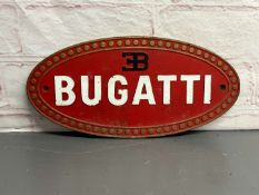 Bugatti Oval Cast iron Emblem Sign