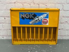 NGK Spark Plug Wall Mounted Display Rack
