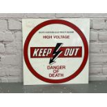 South Eastern Electricity Board High Voltage Metal Sign