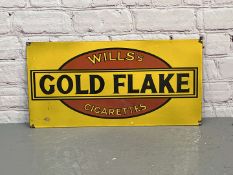 Will's Gold Flake Cigarettes Enamel Sign