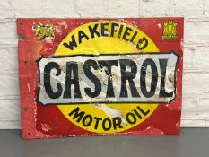 Castrol Wakefield Enamel Flange Sign a/f&nbsp;
