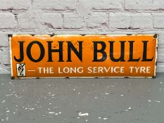 John Bull The Long Service Tyre Enamel Sign