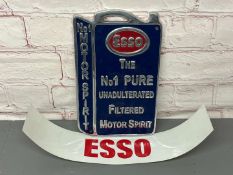Esso No1 Motor Oil Aluminium Sign & Pump Sign (2)
