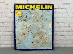 Tin Michelin Map Sign