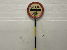 School Crossing Lolly Pop Pole Sign