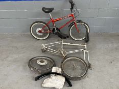 Raleigh Grifter Bicycle Together With Spare Frame and Parts
