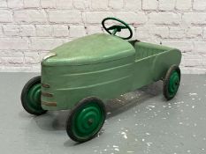 Vintage Tin Plate Childs Pedal Car